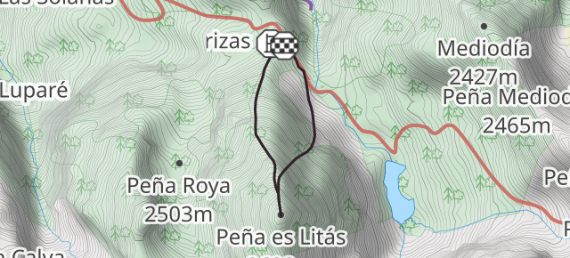 Corredor noreste a la Peña es Litás 